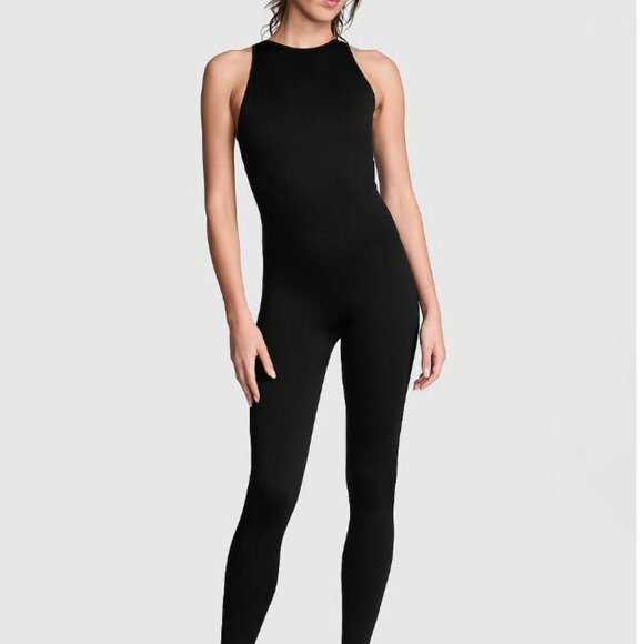 PINK Seamless High-Neck Long Workout Onesie Size small - Picture 1 of 6